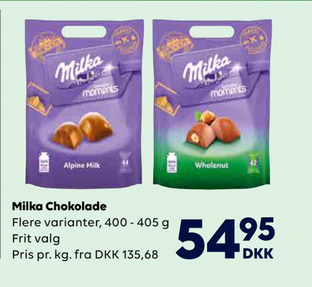 Tilbud på Milka Chokolade fra BorderShop til 54,95 kr.