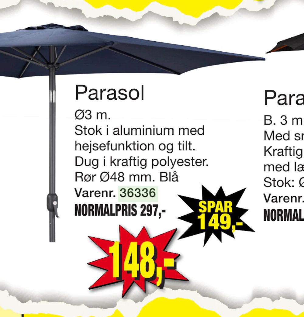 Tilbud på Parasol fra Harald Nyborg til 148 kr.