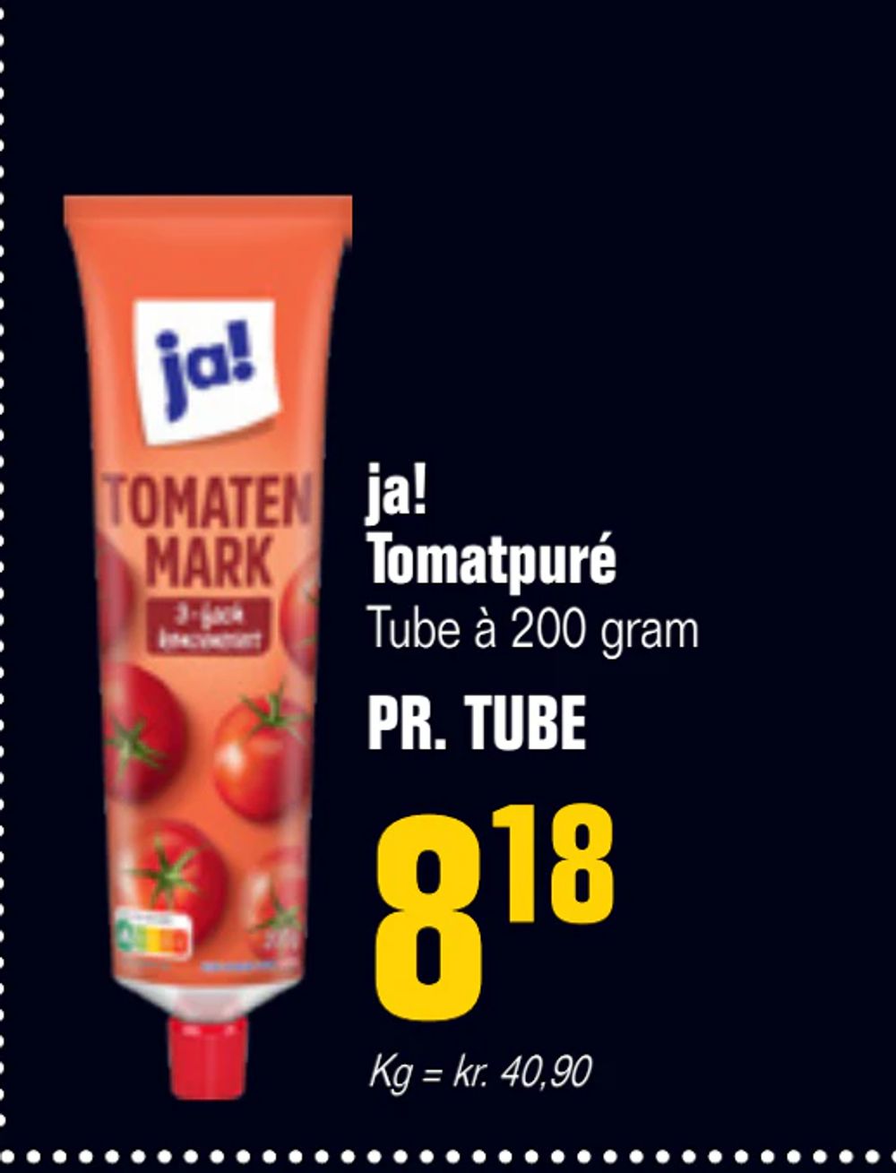 Tilbud på ja! Tomatpuré fra Poetzsch Padborg til 8,18 kr.