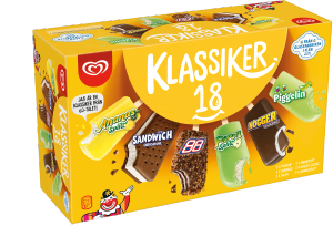 Glass Klassikerlåda 18-pack GB Glace (Heartbrand)