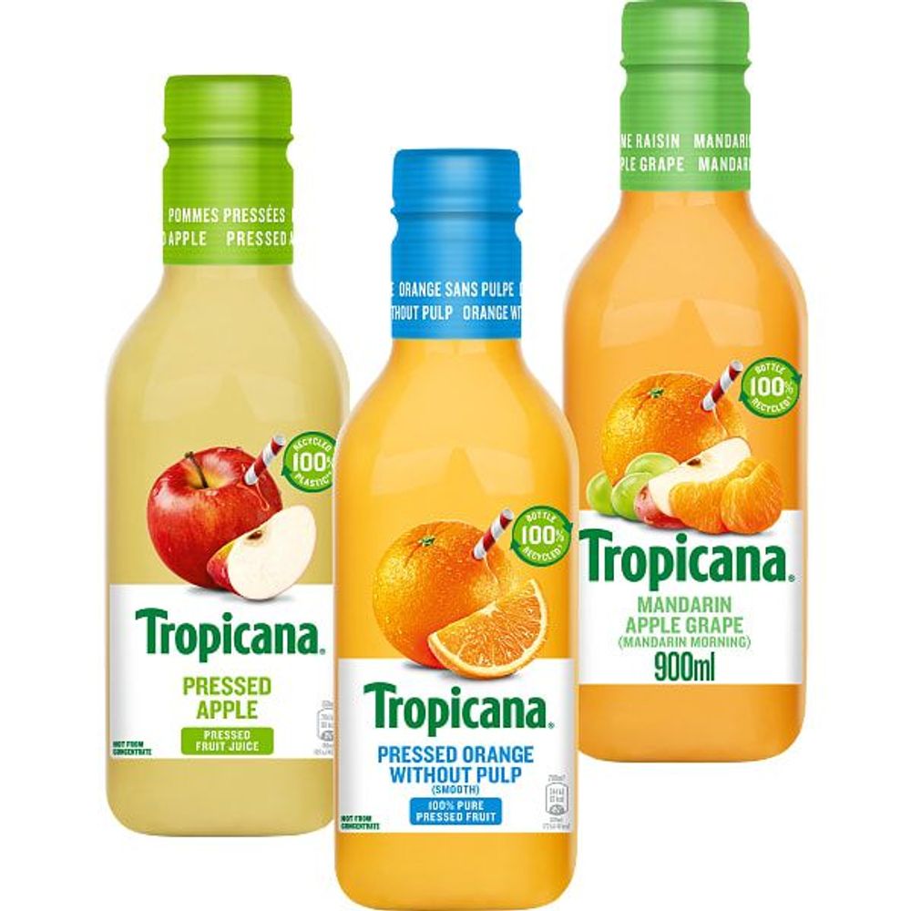 Erbjudanden på Juice tre smaker från ICA Supermarket för 25 kr