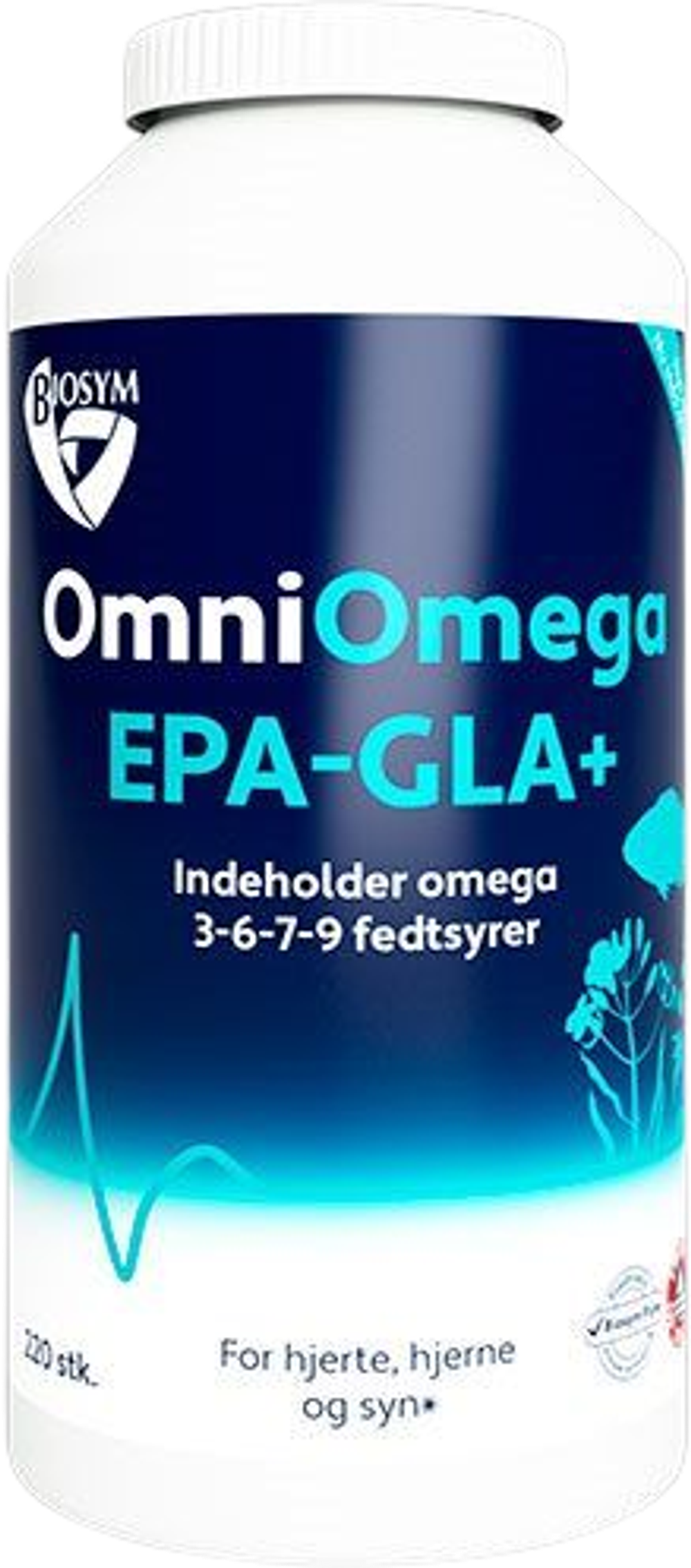 Tilbud på OmniOmega EPA-GLA+ (Biosym) fra Helsam til 294 kr.