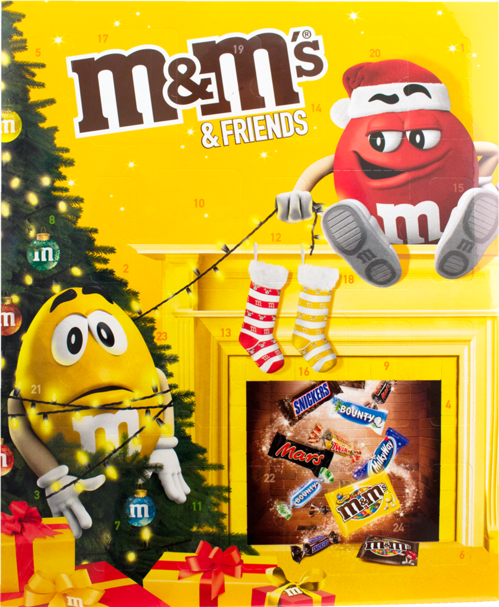 Tilbud på M&M's Friends Julekalender fra Calle til 80 kr.