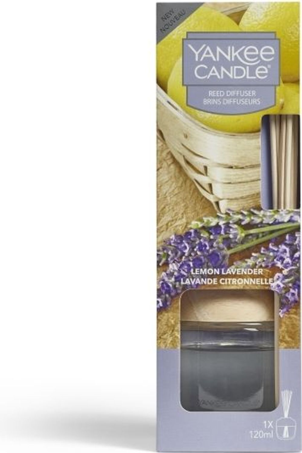 Tilbud på Yankee Candle Duftpinde Lemon Lavender 120 ml fra ComputerSalg til 244 kr.