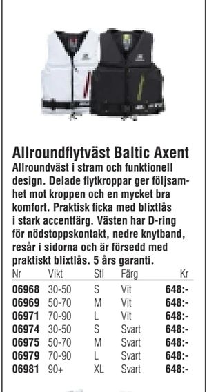 Allroundflytväst Baltic Axent