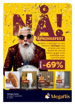 Megaflis NÅ! Åpningsfest med festpriser i hele landet!