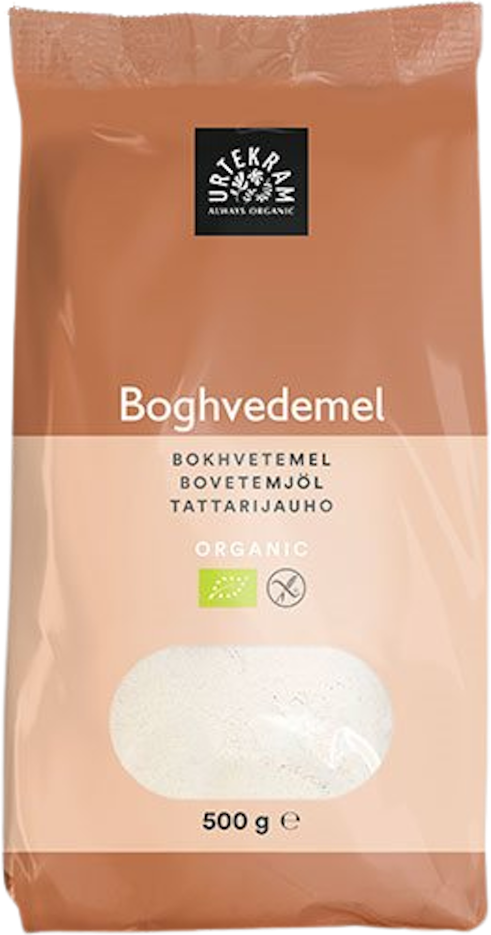 Tilbud på Boghvedemel Øko (Urtekram) fra Helsam til 45,95 kr.