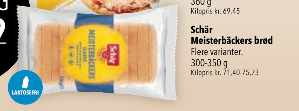 Tilbud på Schär Meisterbäckers brød fra CITTI til 24,99 kr.
