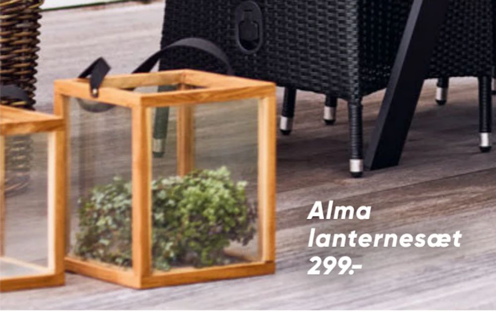 Tilbud på Alma lanternesæt fra Bilka til 299 kr.