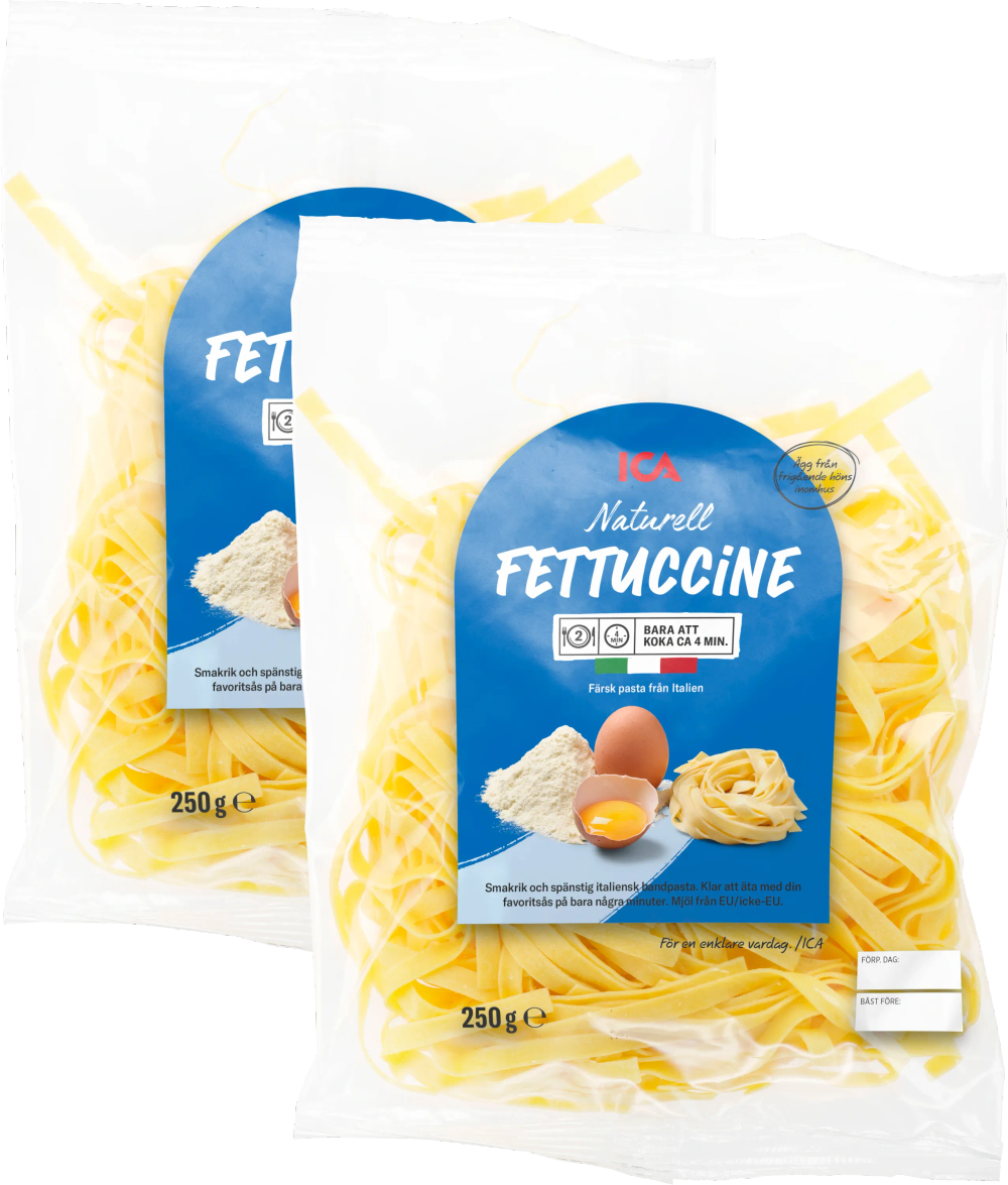 Erbjudanden på Färsk pasta Fettuccine (ICA) från ICA Maxi Stormarknad för 25 kr