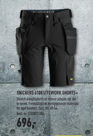 SNICKERS 6108 LITEWORK SHORTS+