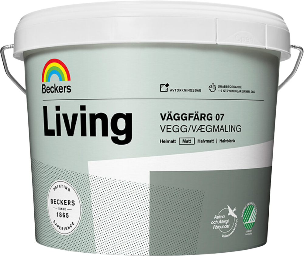 Erbjudanden på Väggfärg Beckers Living Matt Vit 10 L (BECKERS) från BAUHAUS för 799 kr