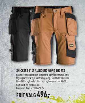 SNICKERS 6141 ALLROUNDWORK SHORTS