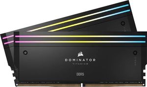 CORSAIR Dominator Titanium RGB - DDR5 - sæt - 64 GB: 2 x 32 GB - DIMM 288-PIN - 6600 MHz / PC5-52800 - CL32 - 1.4 V - ikke bufferet - sort