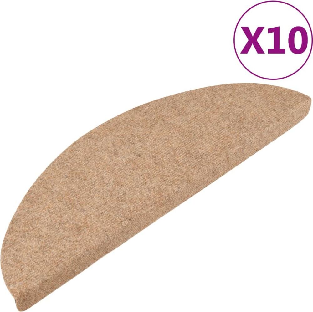 Tilbud på vidaXL Selvklebende trappematter 15 stk 56x17x3 cm beige fra vidaXL.no til 749 kr