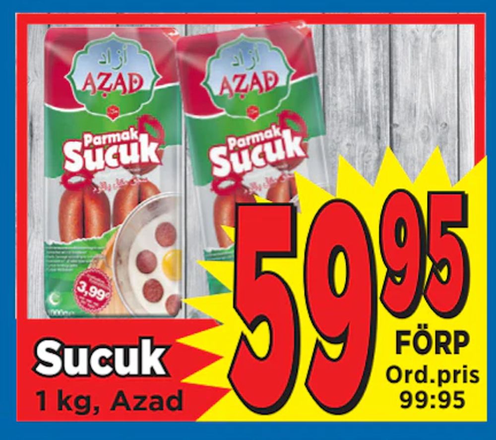 Erbjudanden på Sucuk från Supergrossen för 59,95 kr