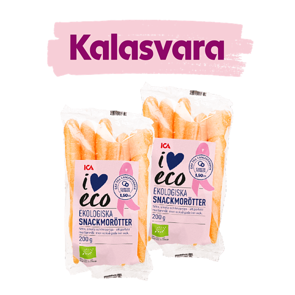 Erbjudanden på Ekologiska snackmorötter i påse från ICA Supermarket för 15 kr