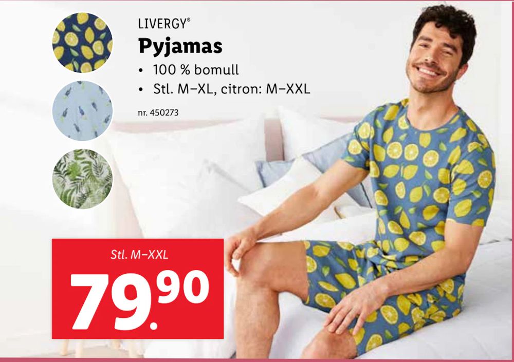 Erbjudanden på Pyjamas från Lidl för 79,90 kr