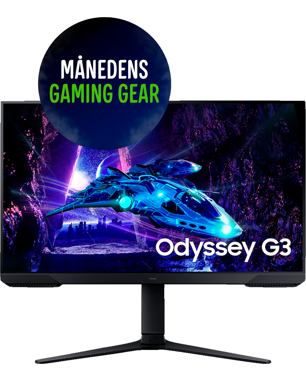 Tilbud på Samsung Odyssey G3 S27DG302 27" gamingskærm fra Elgiganten til 999 kr.