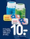 R-Pastiller eller REMA 1000 gum 20-60 g