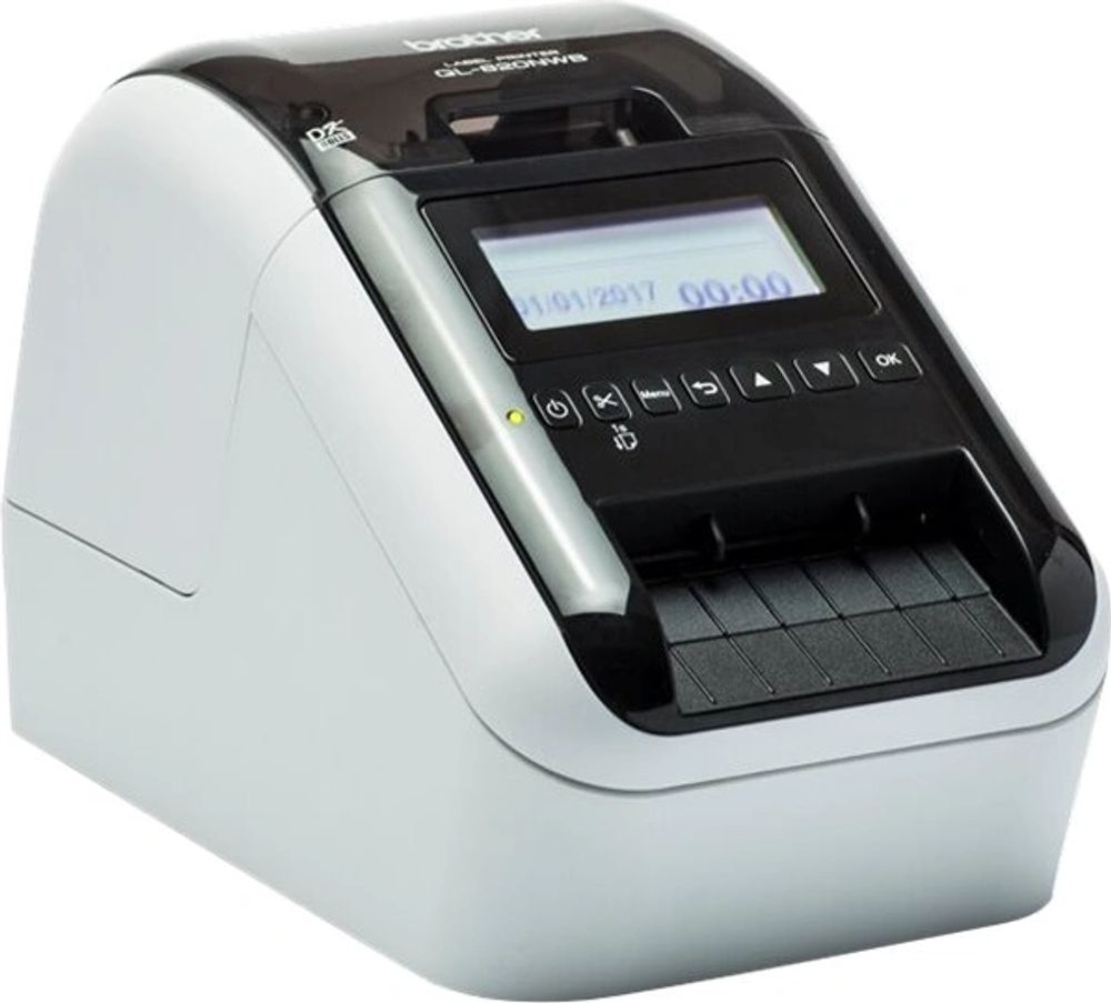 Tilbud på Brother QL-820NWBcVM - Etiketprinter - to-farvet (monokrom) - direkte termisk - Rulle (6,2 cm) - 300 x 600 dpi - op til 110 etiketter/min. - USB 2.0, fra ComputerSalg til 1.503 kr.