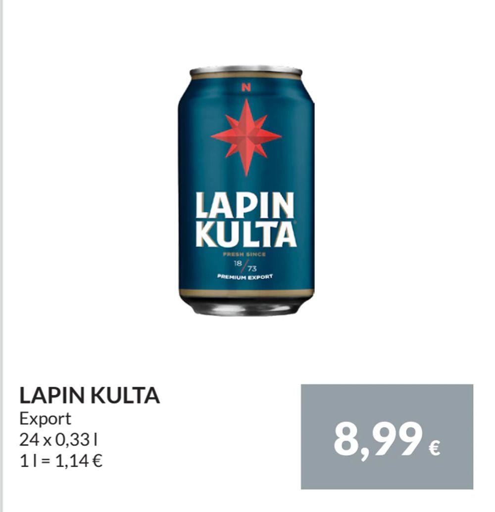 Erbjudanden på LAPIN KULTA från Nielsen Scan-Shop för 8,99 €