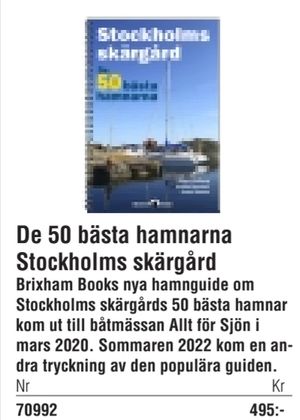 De 50 bästa hamnarna Stockholms skärgård