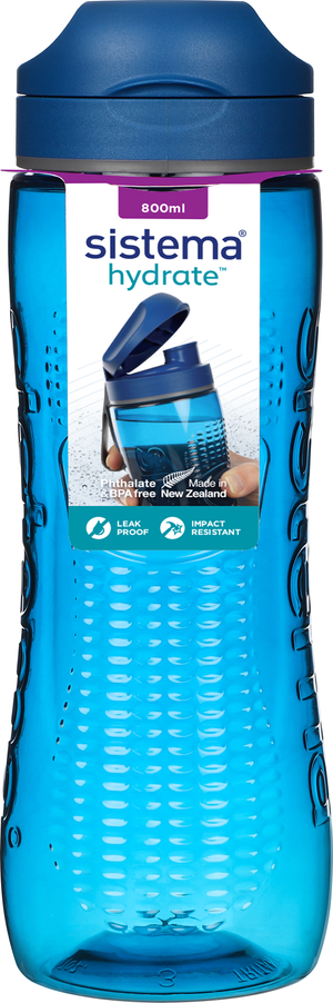 Sistema - Tritan Active Bottle 800ml - Ocean blue