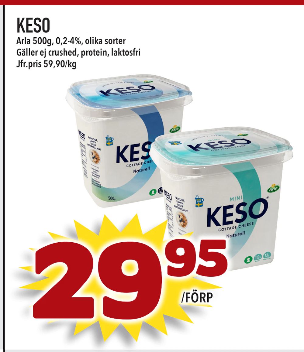 Erbjudanden på KESO från Supergrossen för 29,95 kr