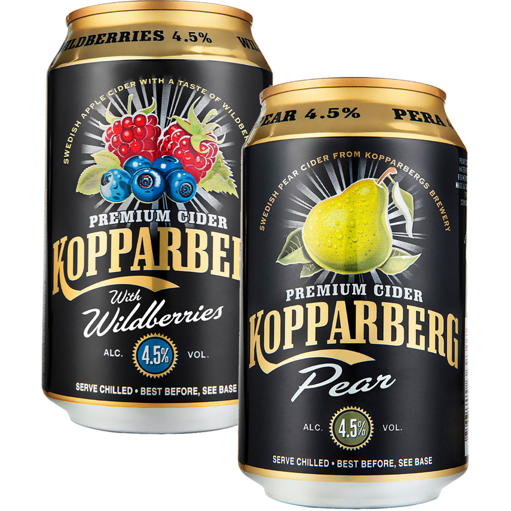 Erbjudanden på Kopparberg Pear el. Wildberry från Fleggaard för 15,49 €