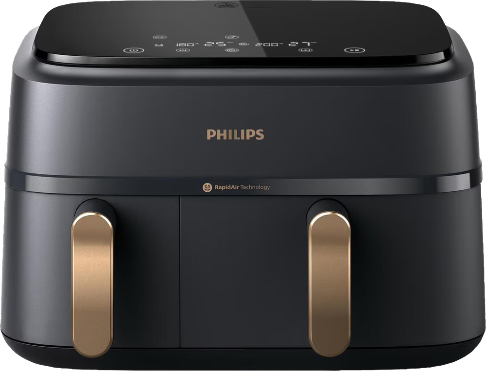 Tilbud på Philips 3000 Series airfryer med to kurve NA352/00 fra Elgiganten til 899 kr.