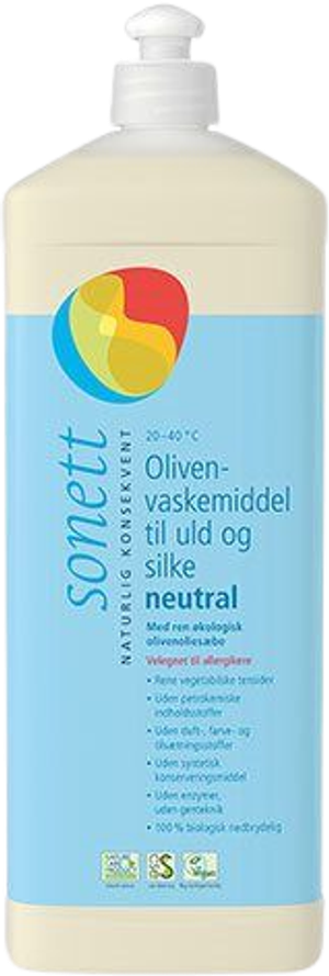 Vaskemiddel uld, silke oliven (Sonett)