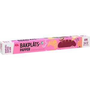 Bakplåtspapper 33cm 24 ark Miljömärkt