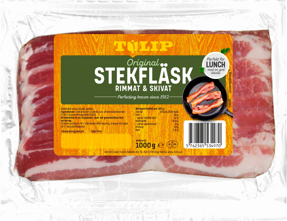 Erbjudanden på Bacon, Stekfläsk (Tulip) från ICA Supermarket för 99 kr