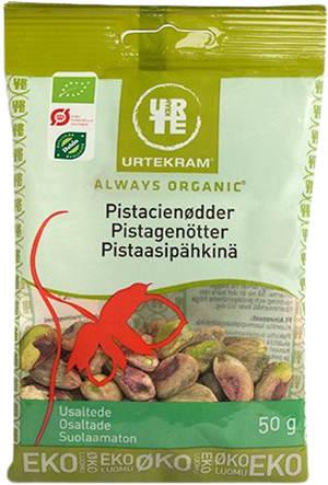 Pistacienødder uden skal Øko (Urtekram)