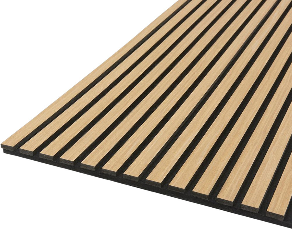 Erbjudanden på Akustikpanel Fibrotech Quanti Ljus Ek 18X520X2440Mm (FIBROTECH) från BAUHAUS för 599 kr