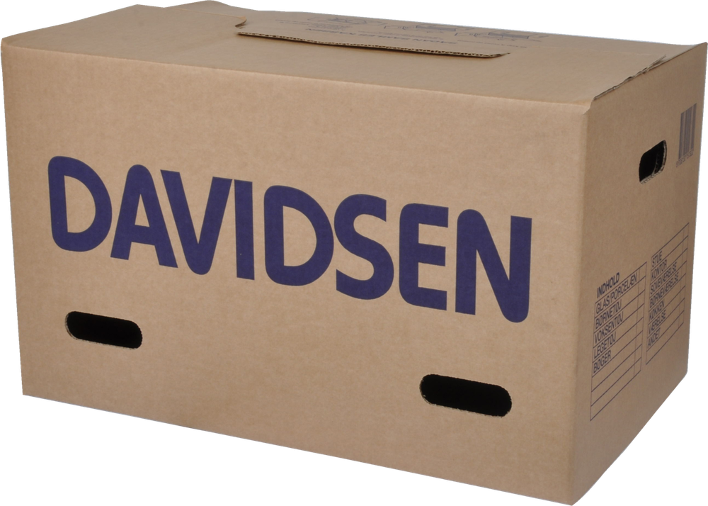 Tilbud på DAVIDSEN FLYTTEKASSE fra Davidsen til 12 kr.