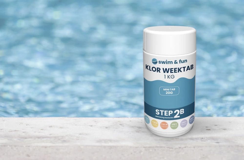 Tilbud på Swim&Fun Klor WeekTab - Tabs 20 g - 1 kg - Step 2B fra ComputerSalg til 129 kr.