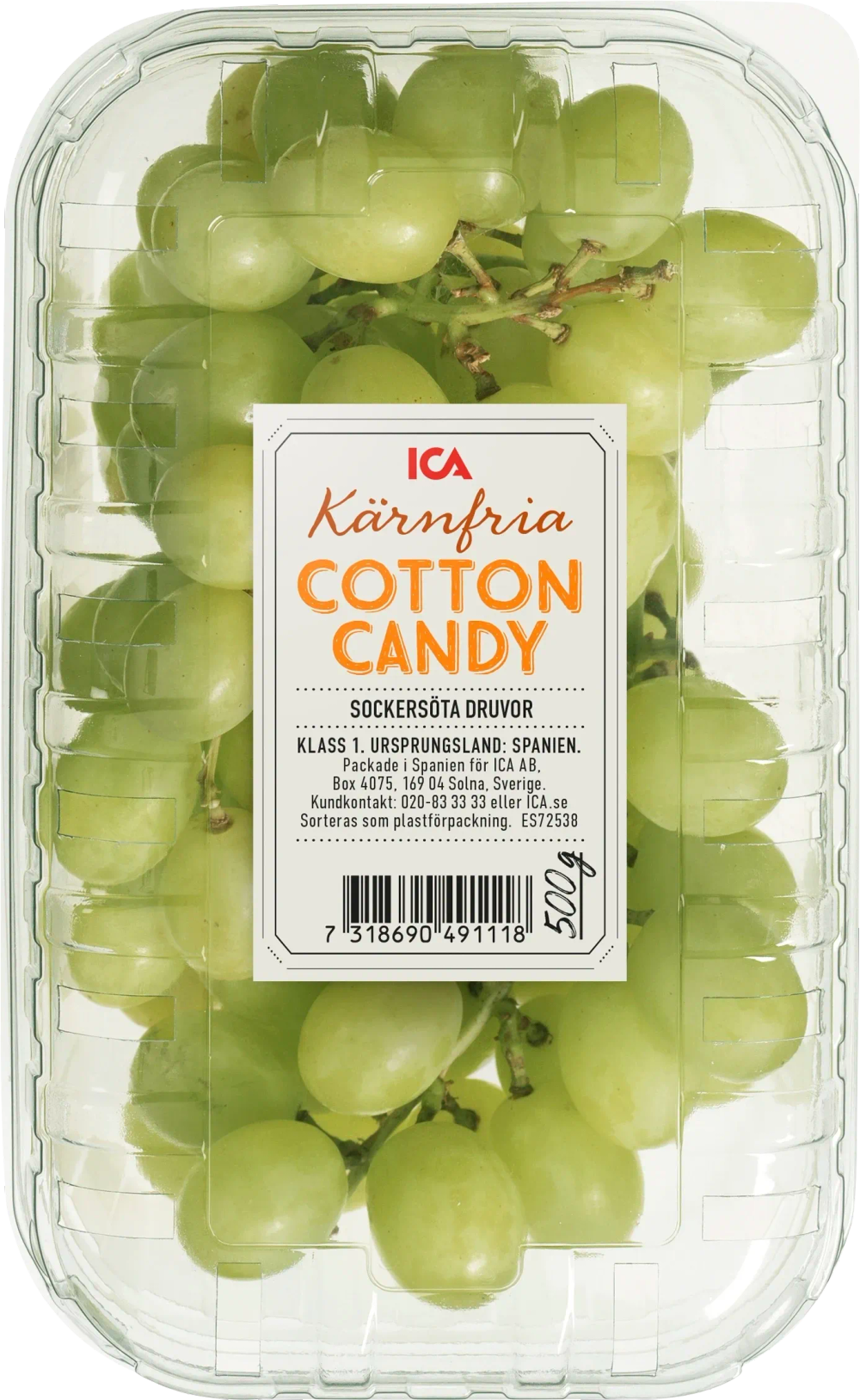 Erbjudanden på Druvor Cotton Candy Selection (ICA) från ICA Kvantum för 45 kr