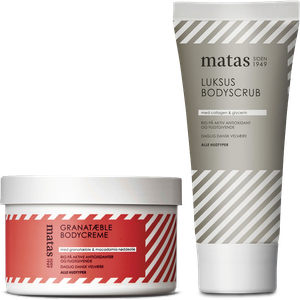 matas striber bodyscrub og bodycreme (Matas Striber)