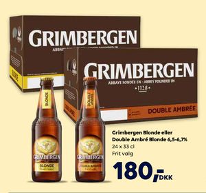 Grimbergen Blonde eller Double Ambré Blonde 6,5-6,7%