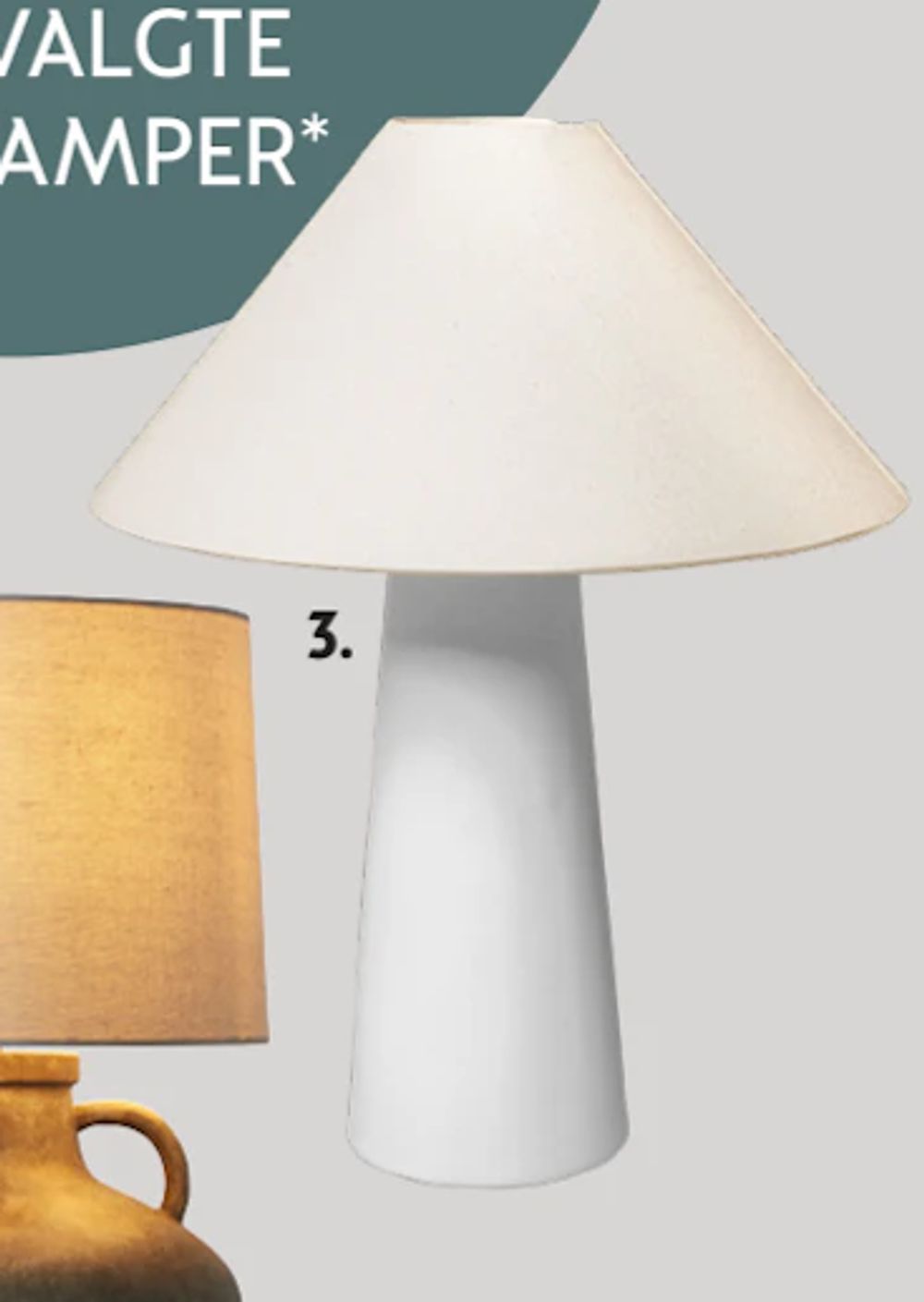 Tilbud på LOMI bordlampe E27 hvit fra Bohus til 1 599 kr