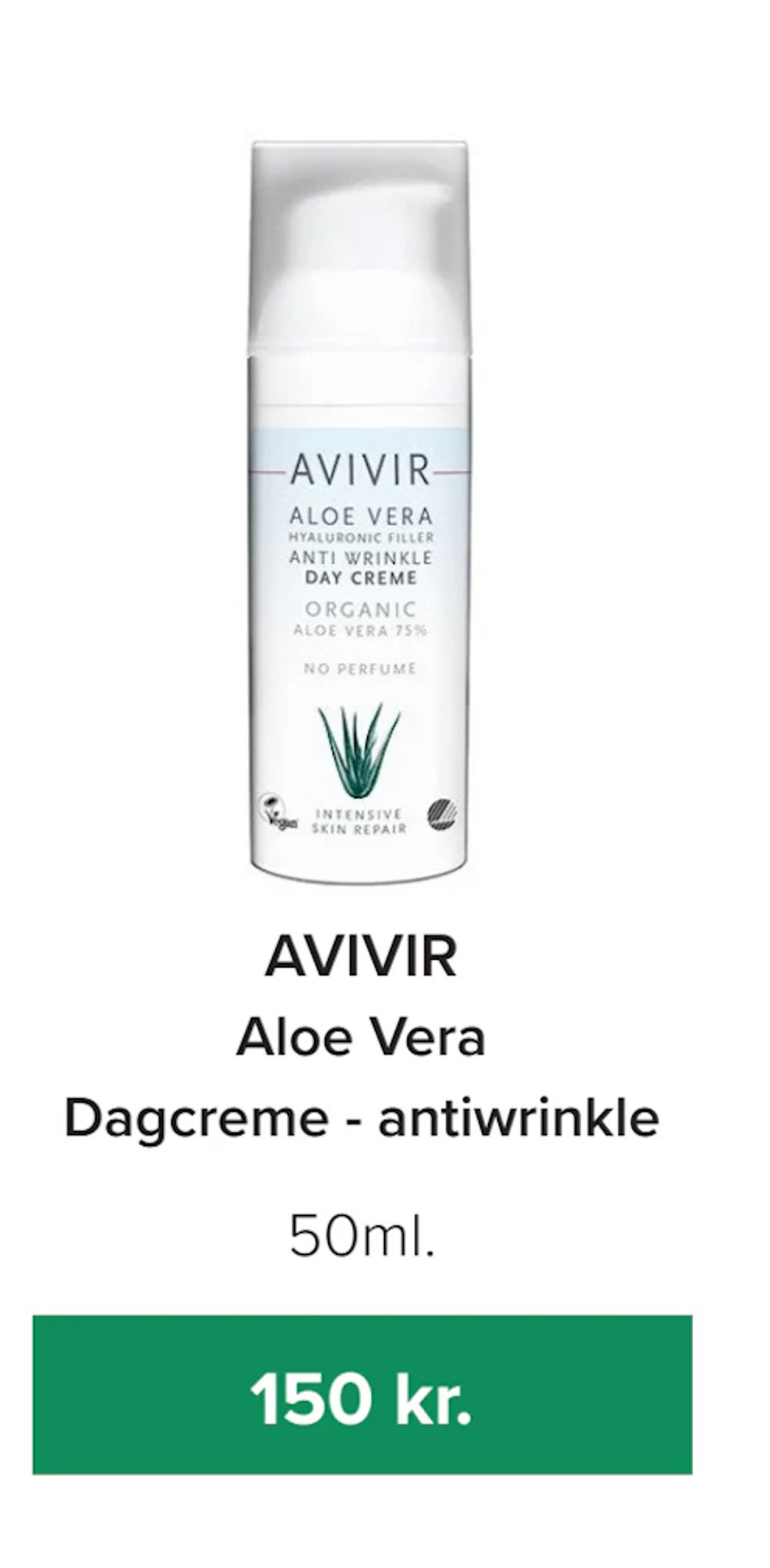 Tilbud på Aloe Vera Dagcreme - antiwrinkle fra Helsemin til 150 kr.