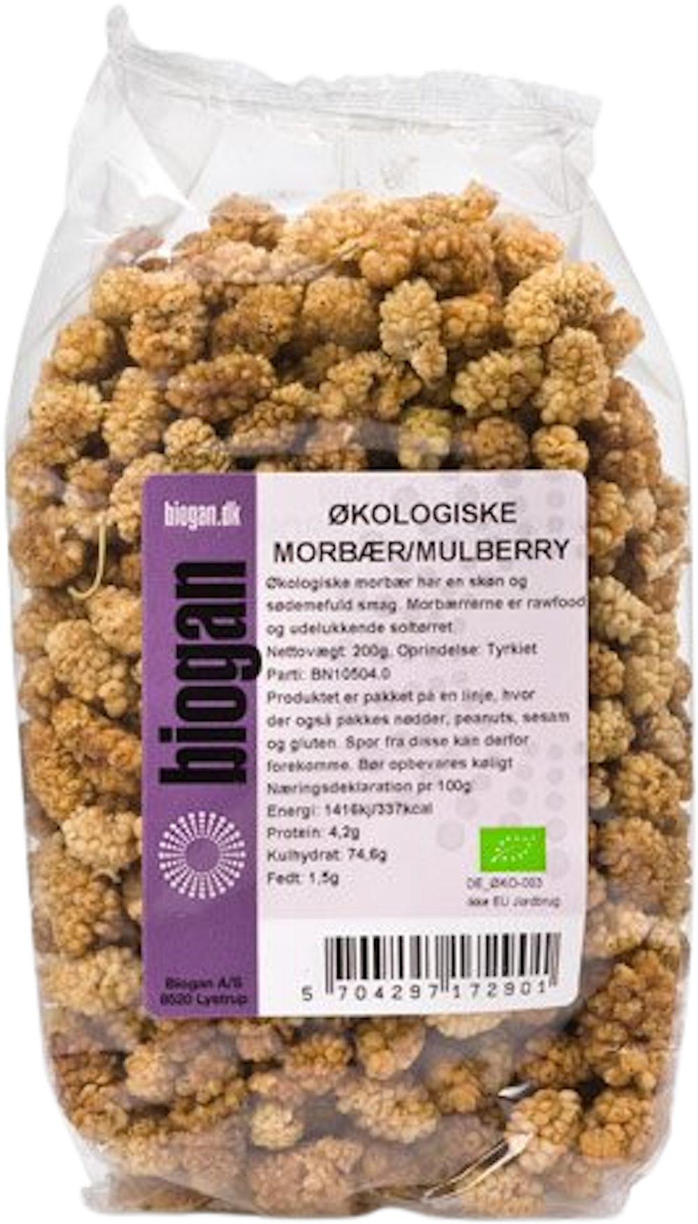 Tilbud på Morbær rawfood Øko (Biogan) fra Helsam til 43,95 kr.