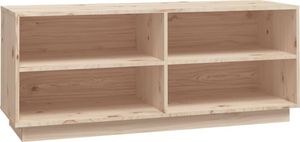 vidaXL Skohylle 110x34x45 cm heltre furu