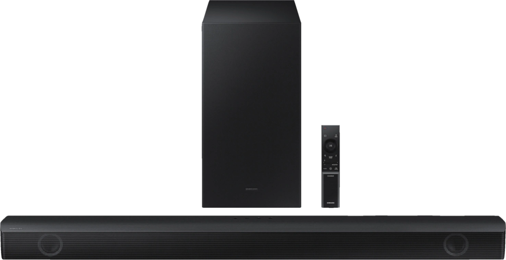 Tilbud på Samsung B560 soundbar med subwoofer fra Elgiganten til 1.990 kr.