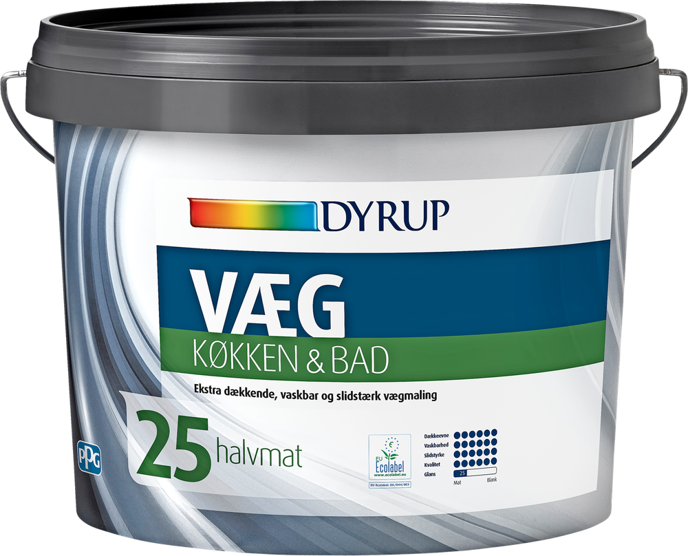 Tilbud på DYRUP VÆG 25 KØKKEN & BAD 9 ltr. (Dyrup) fra XL-BYG til 999 kr.