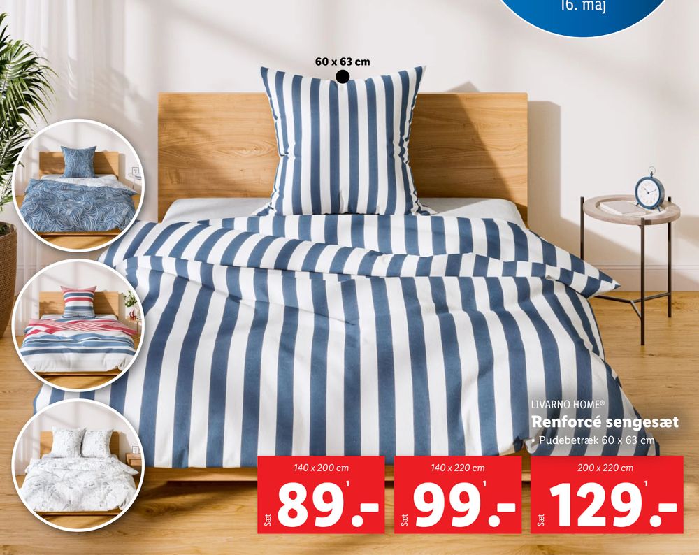 Tilbud på Renforcé sengesæt fra Lidl til 89 kr.
