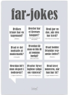 Dialægt Far-jokes plakat grå 50 cm