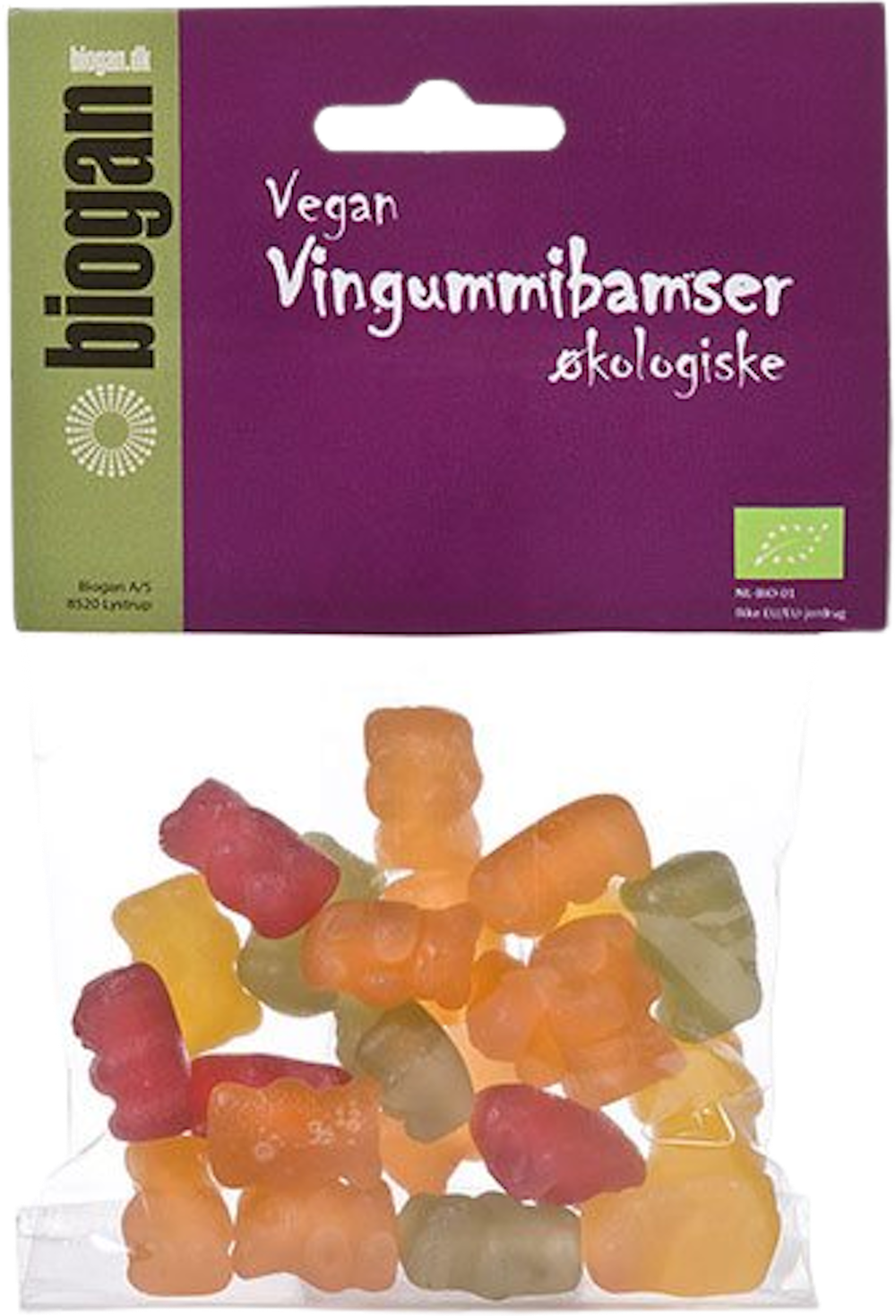 Tilbud på Vingummibamser gelantinefri Øko (Biogan) fra Helsam til 19,95 kr.